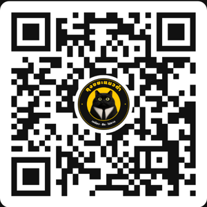 QR LINE ถุงขยะแมวดำ @maewdam